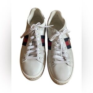 Gucci rhinestone platforms size 38 tennis style